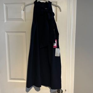 NWT Halter Tie Neck A-Line Dress - Navy size 10